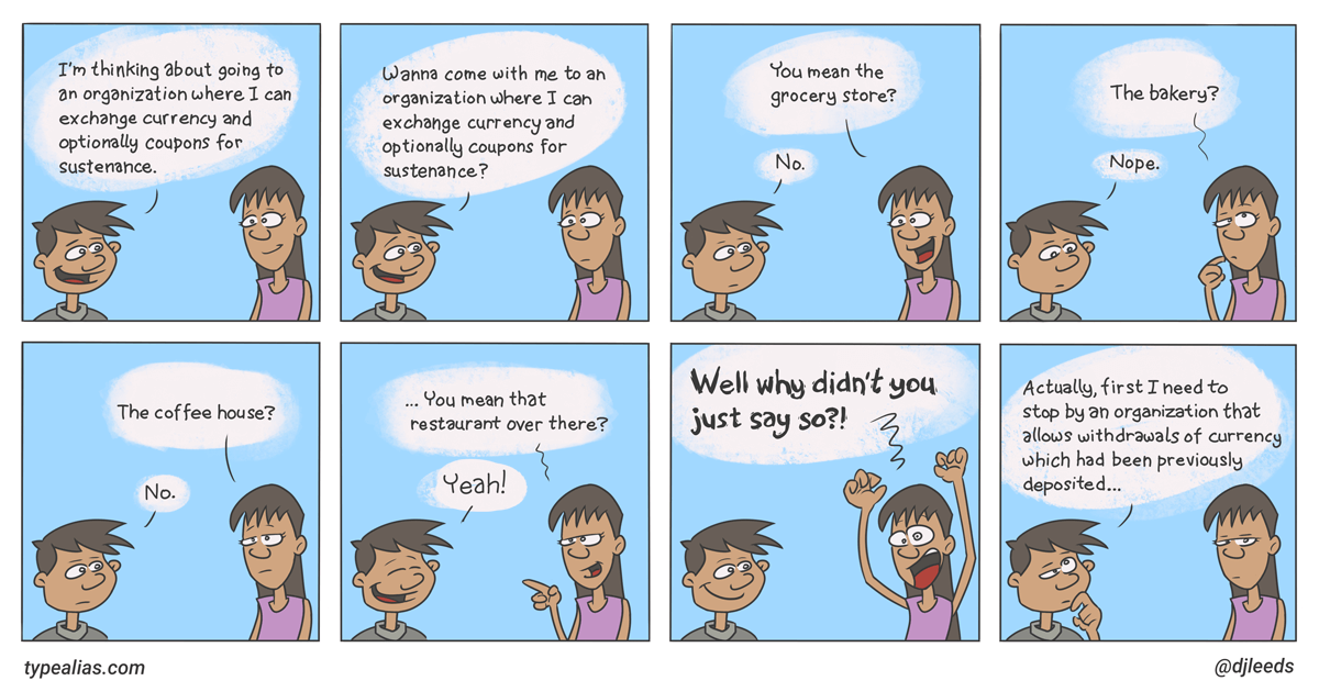 Comic strip - why type aliases are helpful